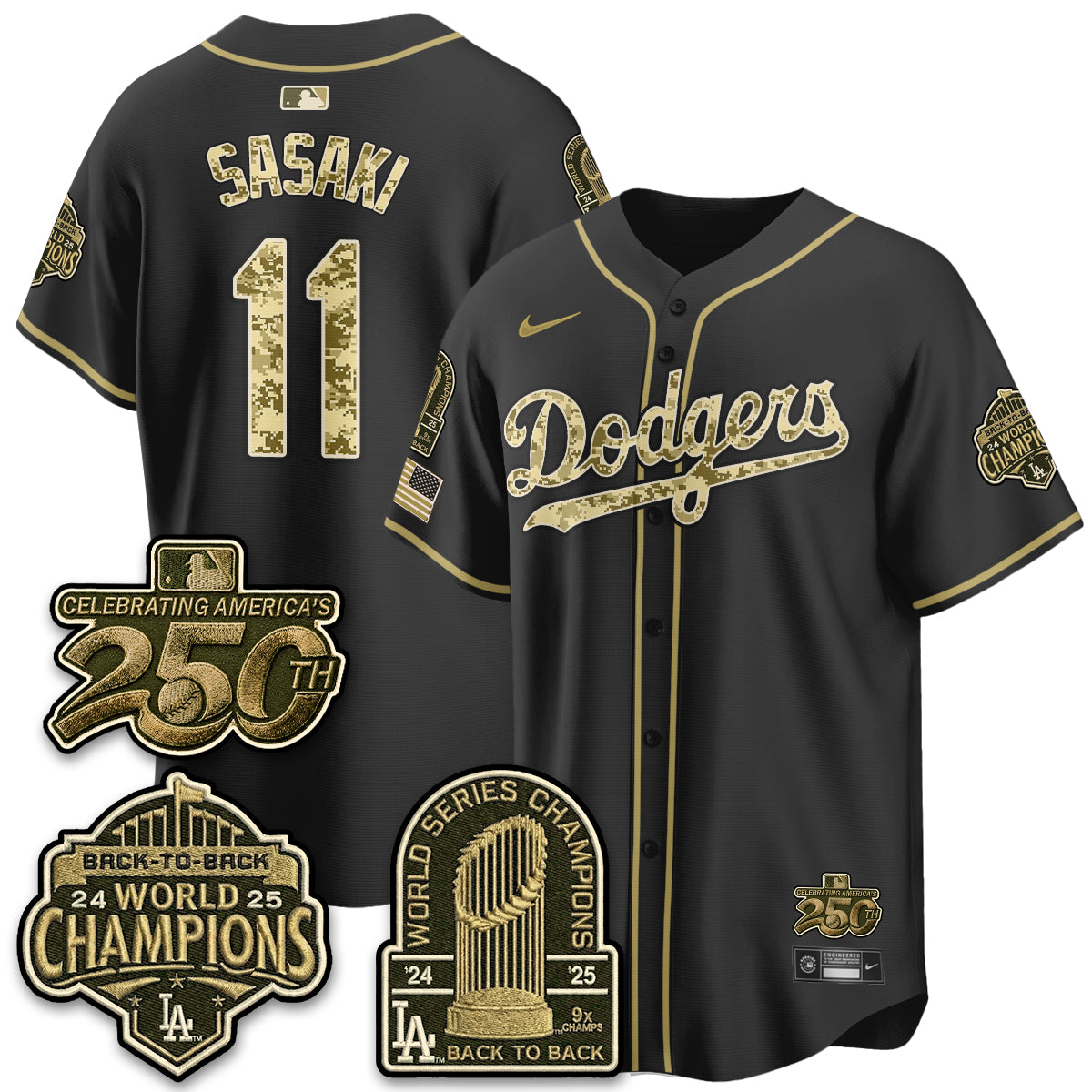 LAD Military Appreciation Game Day Jersey V2 - Stitched-DTD