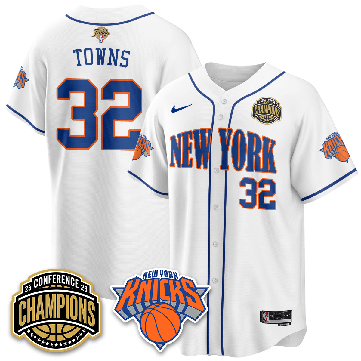 NYK 2026 NBA Finals Vapor City Edition Jersey V2- Stitched-DTD