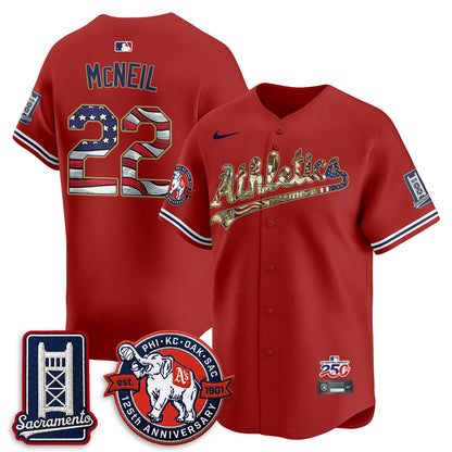 OAK  2026 Independence Day USA Vapor Jersey - Stitched-DTD