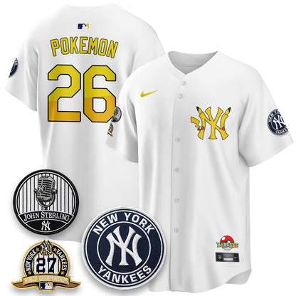 NYY x PKM Cartoon Limited Jersey -  Stitched-DTD