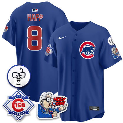 CHC 150th Anniversary Harry Caray Holy Cow Vapor Premier Limited Jersey - All Stitched V2-DTD