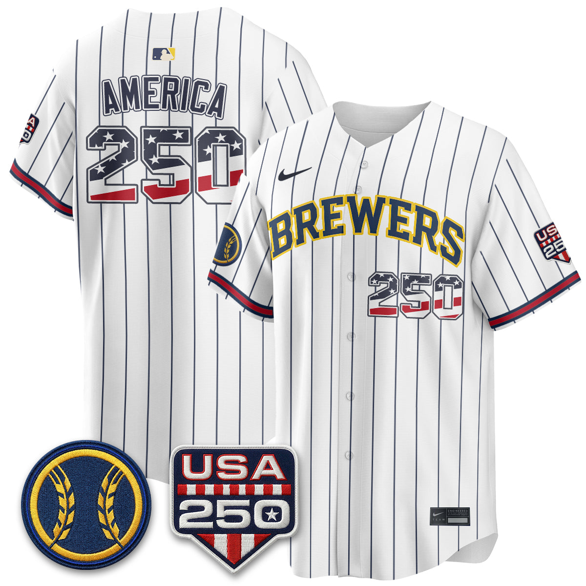 MIL Fourth of July Vapor Limited Jersey - Stitched-DTD