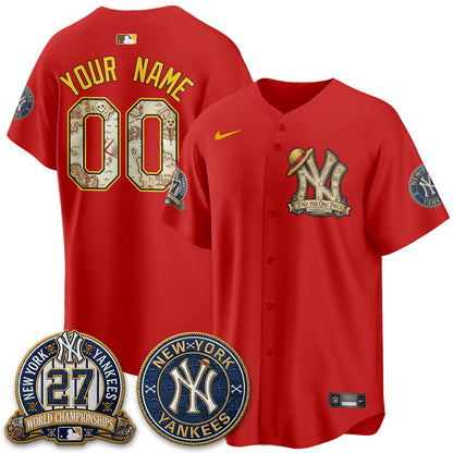 NYY x OP Japanese Cartoon Limited Custom Jersey -  Stitched-DTD