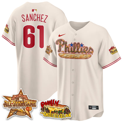 Philadelphia Phillies Cheesesteak Edition Vapor Limited Jersey - Stitched-DTD