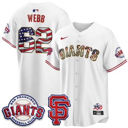 San Francisco Giants2026 Independence Day USA Jersey - All Stitched-DTD
