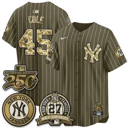 NYY Salute to Service 2026 Vapor Limited Jersey - Stitched-DTD