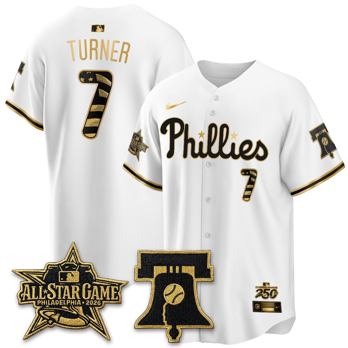 PHI Fourth of July USA Vapor Limited Jersey - Stitched-DTD