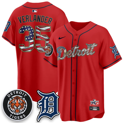 DET 2026 Independence Day USA Vapor Limited Jersey - Stitched-DTD