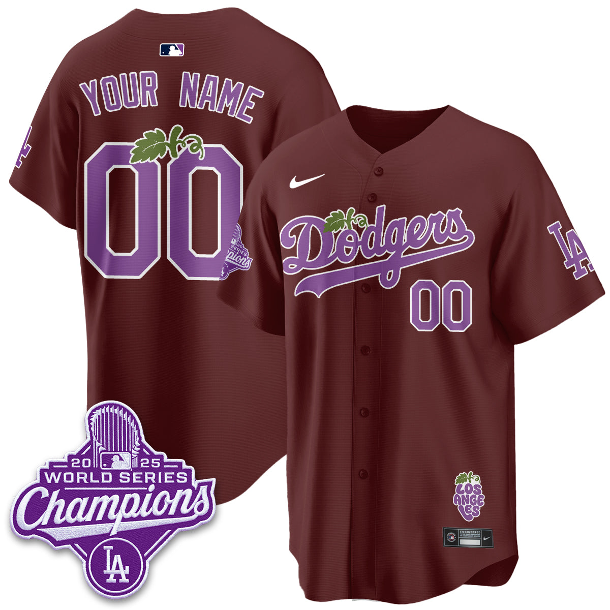 LAD Grape Edition Vapor Custom Jersey - Stitched-DTD