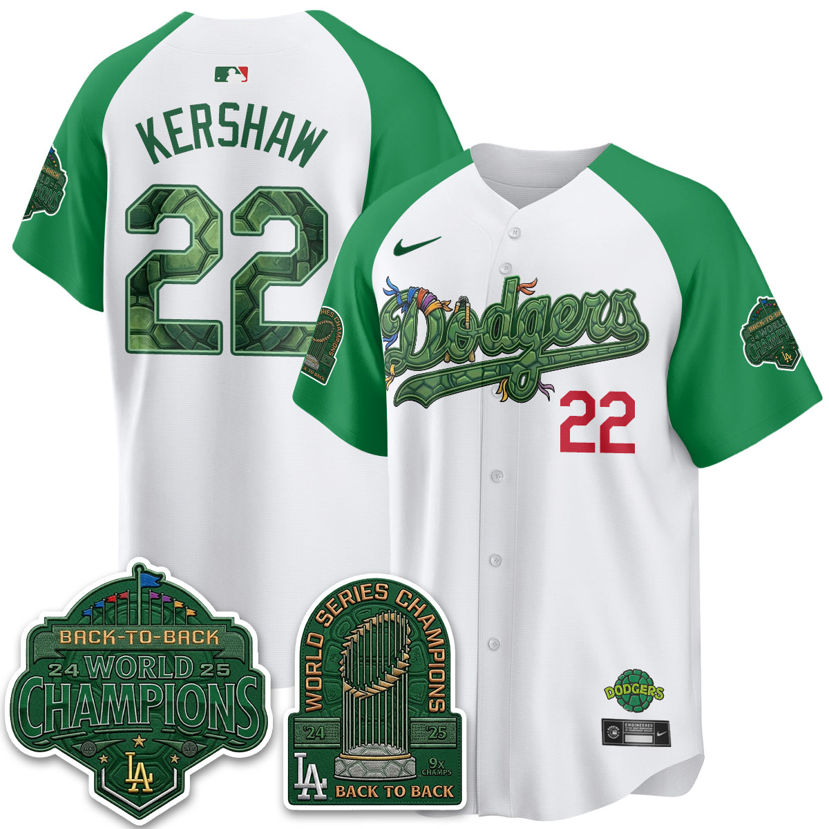 LAD x TMNT 2026 Vapor Jersey - Stitched-DTD