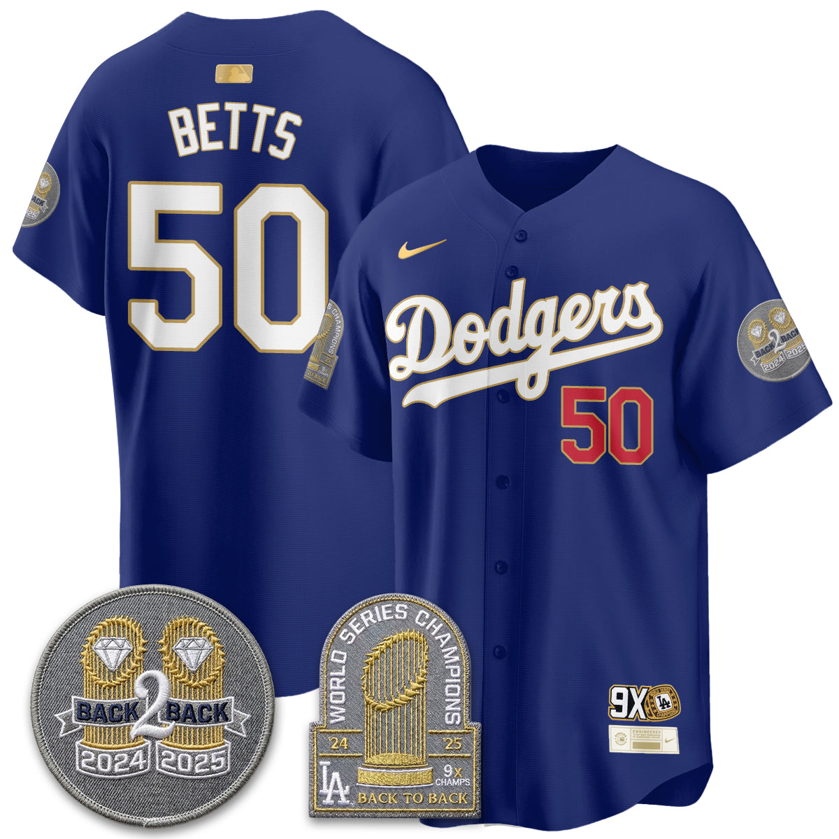 LAD Vapor Limited Jersey - Back to Back Champion - All Stitched-DTD