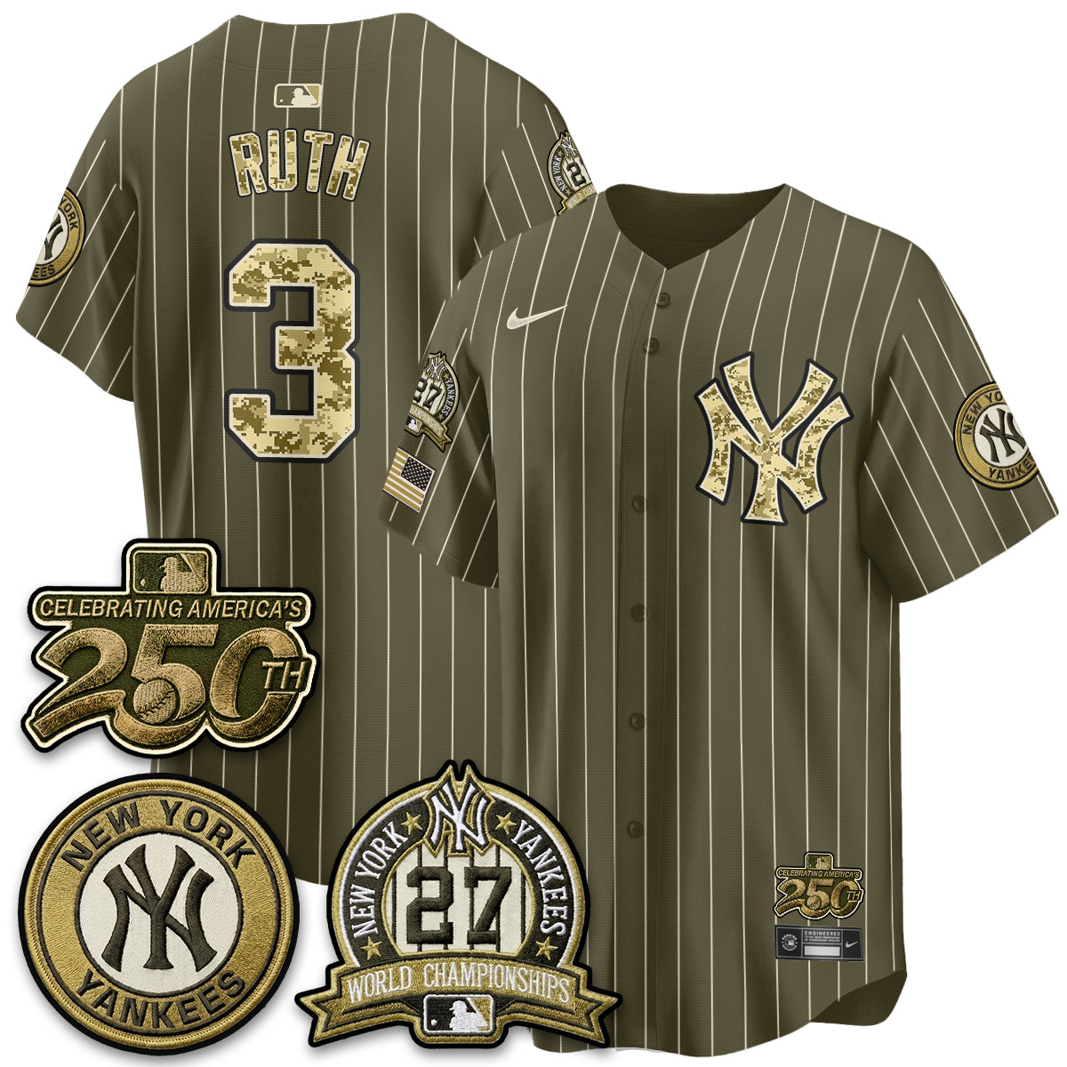 NYY Salute to Service 2026 Vapor Limited Jersey - Stitched-DTD