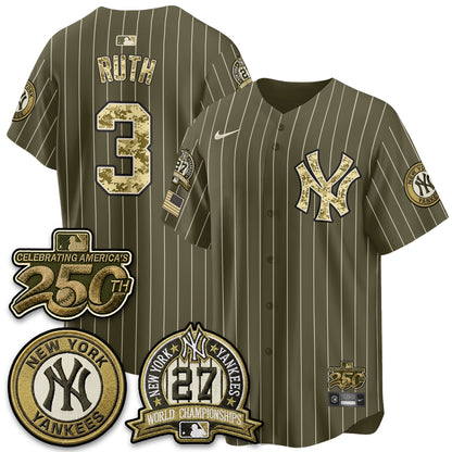 NYY Salute to Service 2026 Vapor Limited Jersey - Stitched-DTD