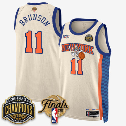 NYK 2026 NBA Eastern Conference Champions x Looney Tunes Vapor Jersey V2- Stitched-DTD