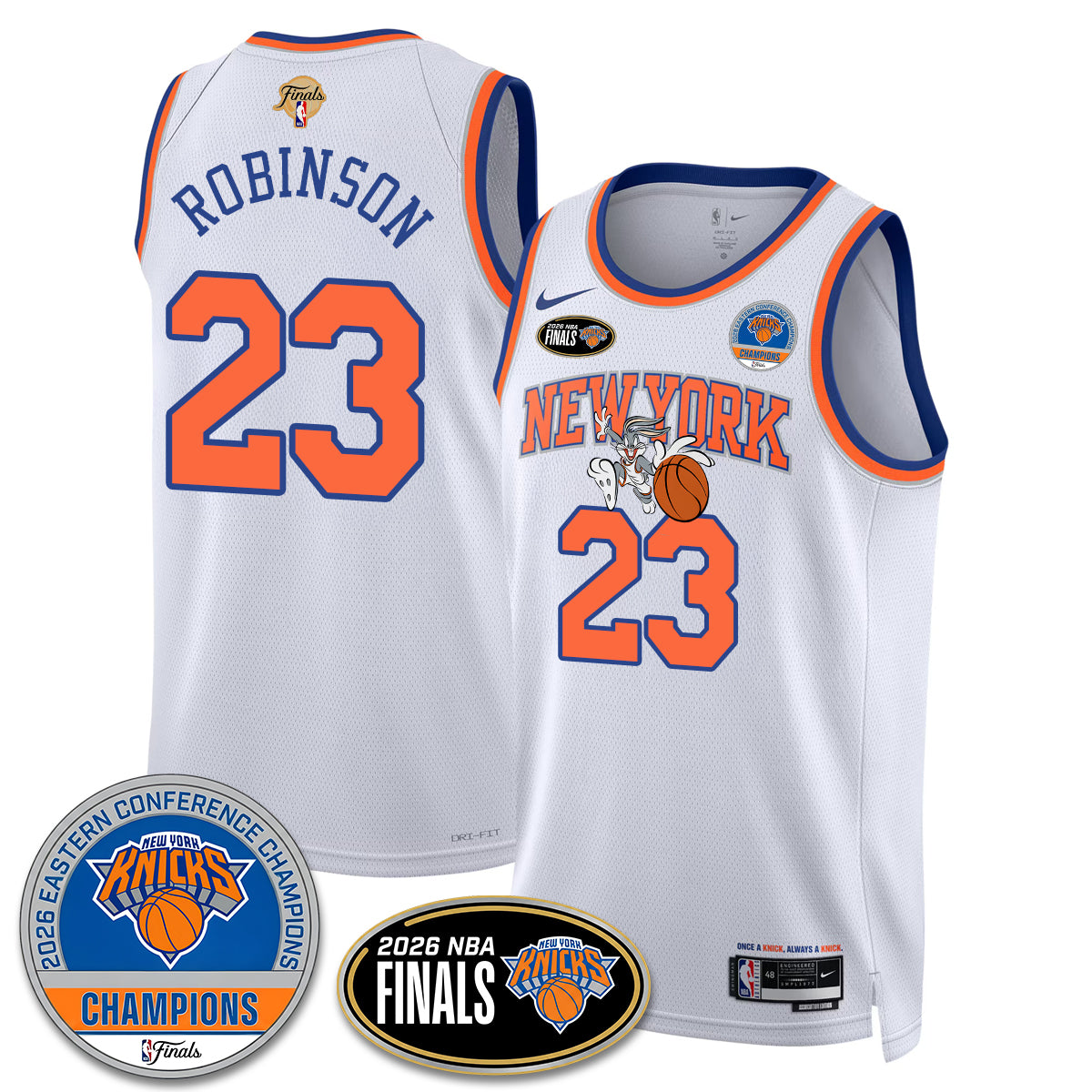 NYK 2026 NBA Eastern Conference Champions x Bunny Vapor Jersey - Stitched-DTD