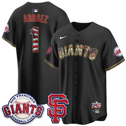 San Francisco Giants2026 Independence Day USA Jersey - All Stitched-DTD