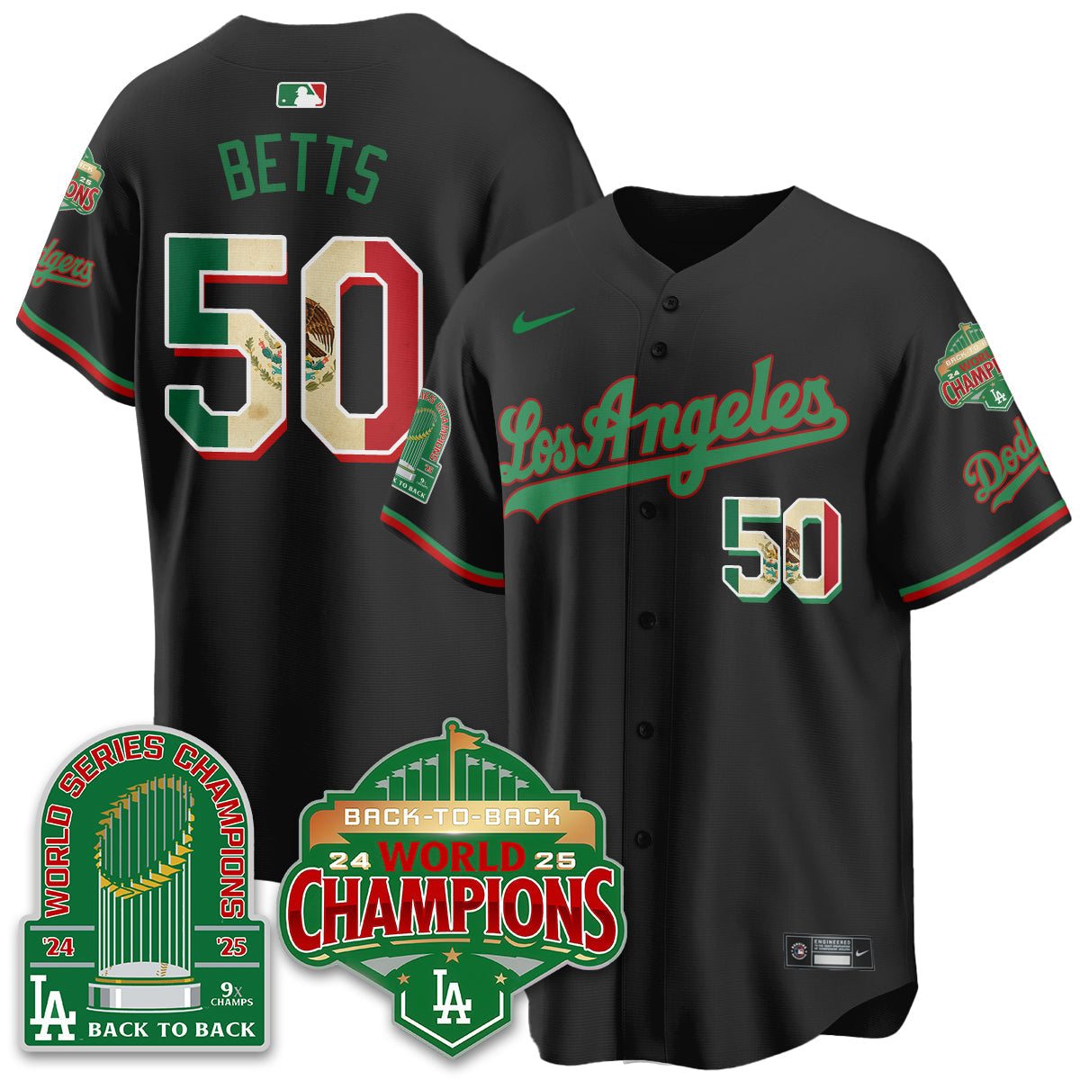LAD Mexico Vapor Limited Jersey - 9x & B2B Champs - All Stitched-DTD