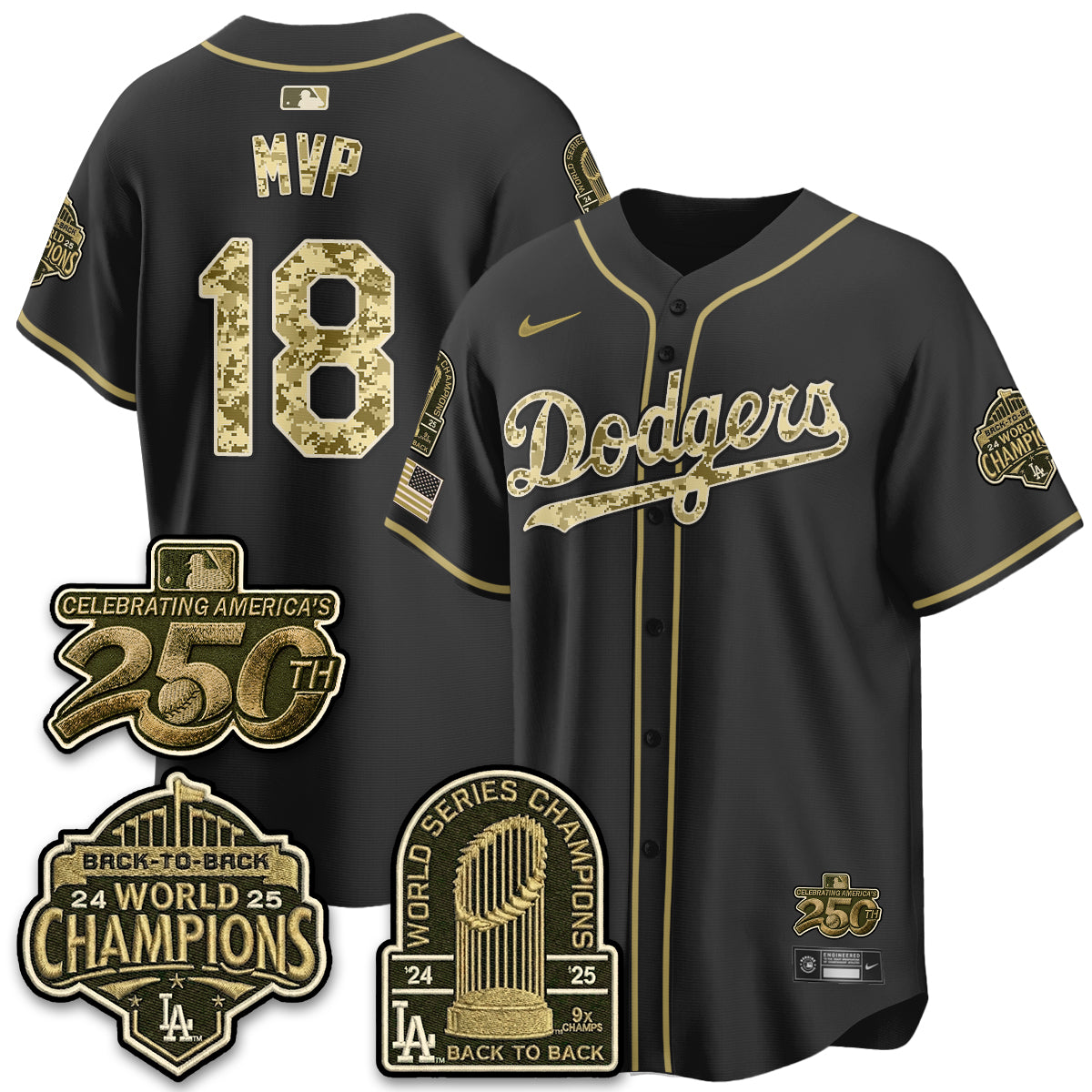 LAD Military Appreciation Game Day Jersey V2 - Stitched-DTD