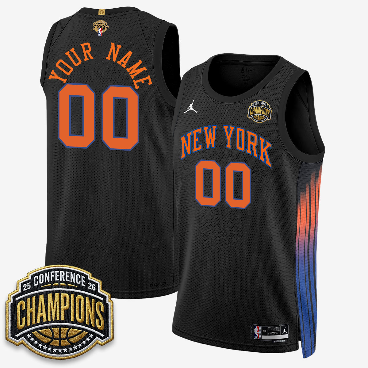 NYK 2026 NBA Finals City Edition Custom Jersey V3- Stitched-DTD