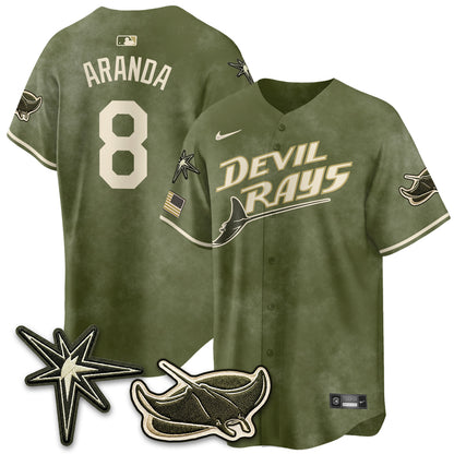 TB New Era Olive 2026 Armed Forces Day Jersey - All Stitched-DTD