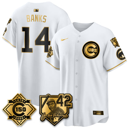 CHC 150th Anniversary & Jackie Robinson Day Patch Vapor Premier Limited Jersey - All Stitched-DTD