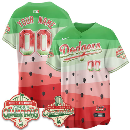 LAD National Watermelon Day Vapor Custom Jersey - Stitched-DTD