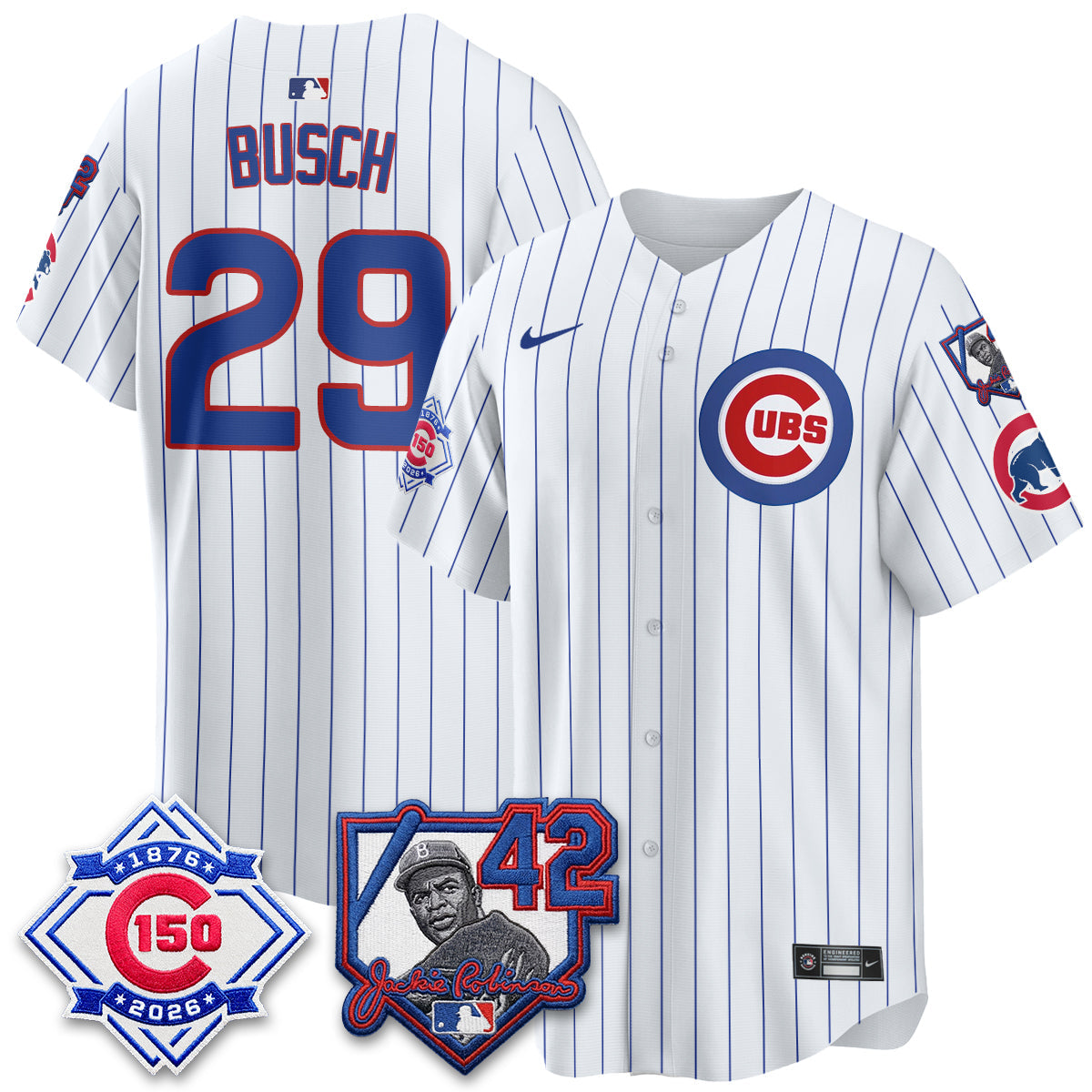 CHC 150th Anniversary & Jackie Robinson Day Patch Vapor Premier Limited Jersey - All Stitched-DTD