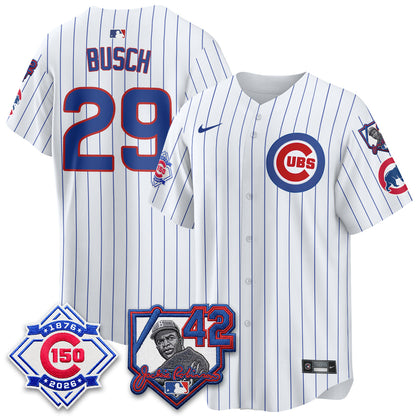 CHC 150th Anniversary & Jackie Robinson Day Patch Vapor Premier Limited Jersey - All Stitched-DTD