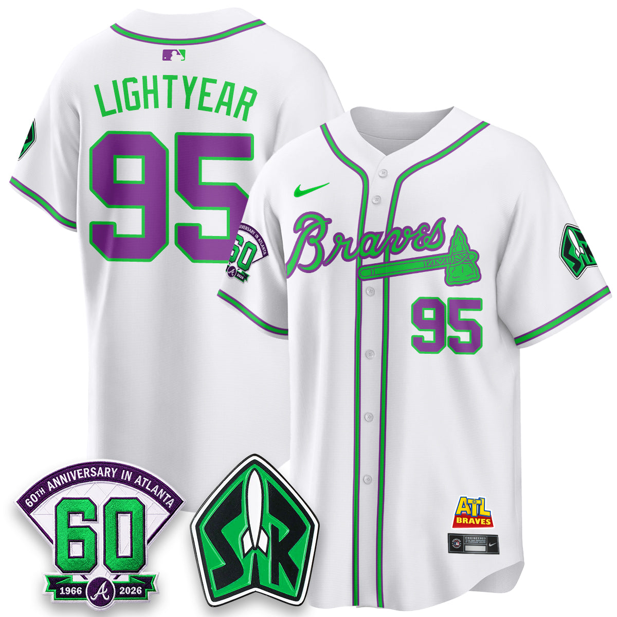 ATL 60th Anniversary Space Ranger Edition Vapor Limited Jersey - All Stitched-DTD
