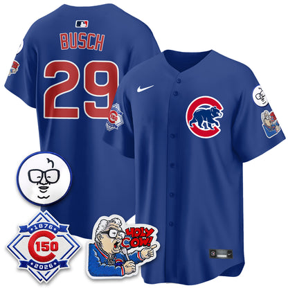 CHC 150th Anniversary Harry Caray Holy Cow Vapor Premier Limited Jersey - All Stitched V2-DTD