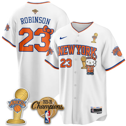 NYK 2026 NBA Champions x Meow Kitty Vapor Jersey - Stitched-DTD