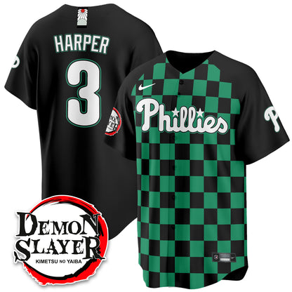 PHI Demon Slayer Vapor Limited Jersey - Stitched-DTD