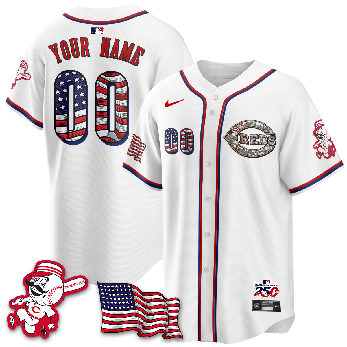CIN 2026 Independence Day USA Vapor Limited Custom Jersey - Stitched-DTD