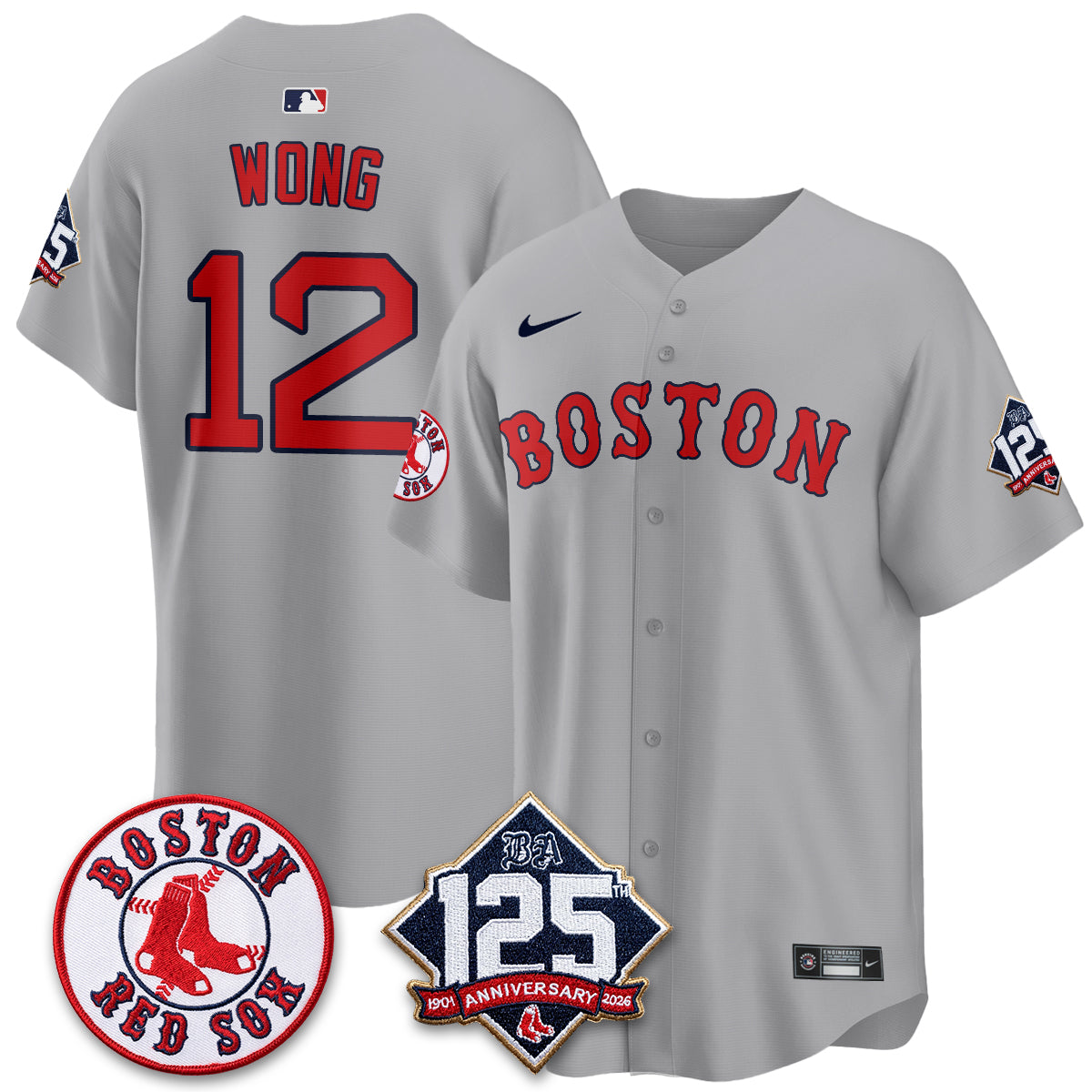 BOS 125th Anniversary Patch Vapor Jersey - Stitched-DTD