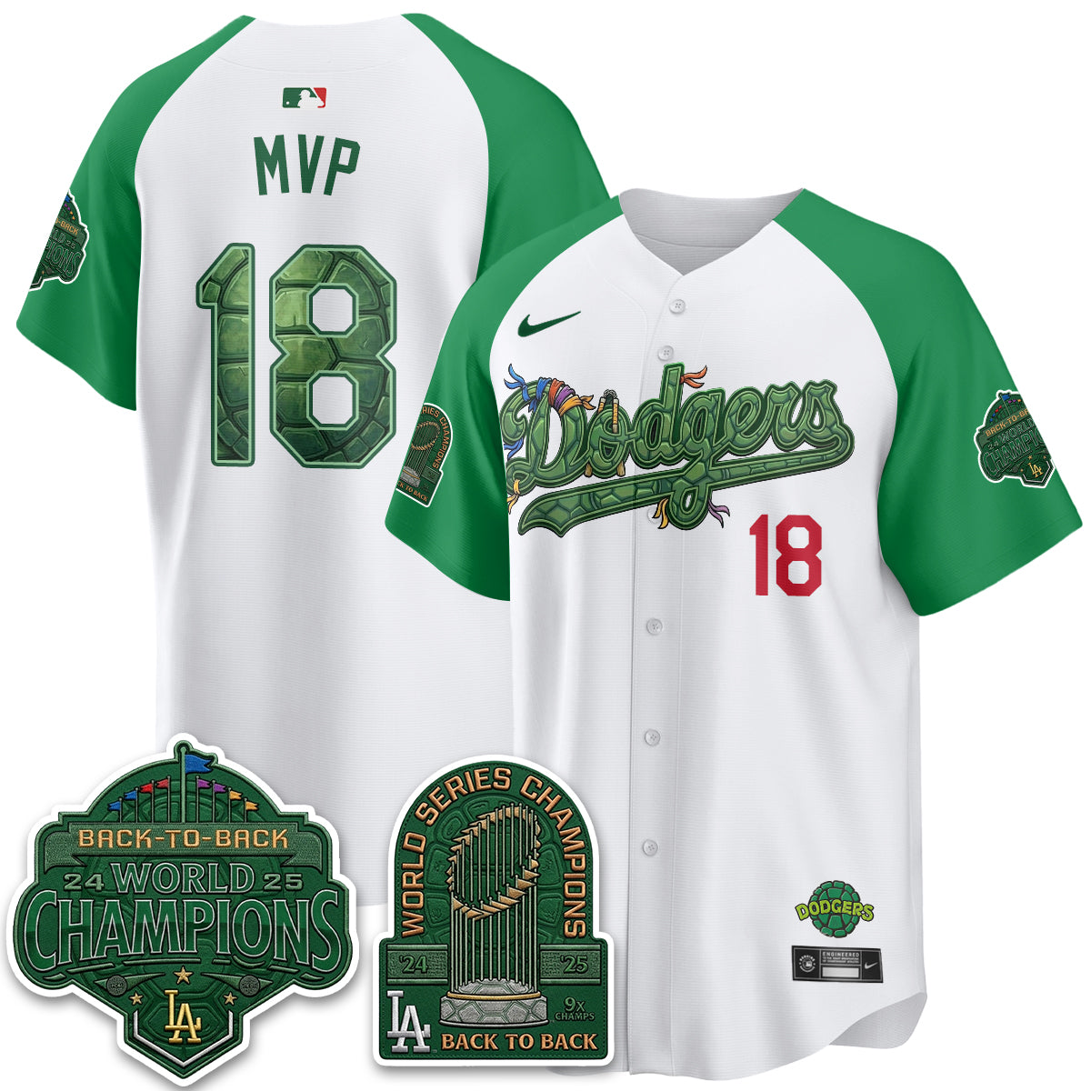 LAD x TMNT 2026 Vapor Jersey - Stitched-DTD