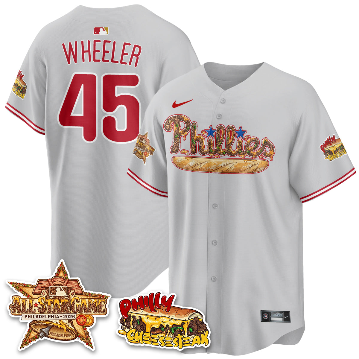 Philadelphia Phillies Cheesesteak Edition Vapor Limited Jersey - Stitched-DTD