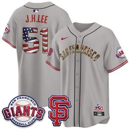 San Francisco Giants2026 Independence Day USA Jersey - All Stitched-DTD