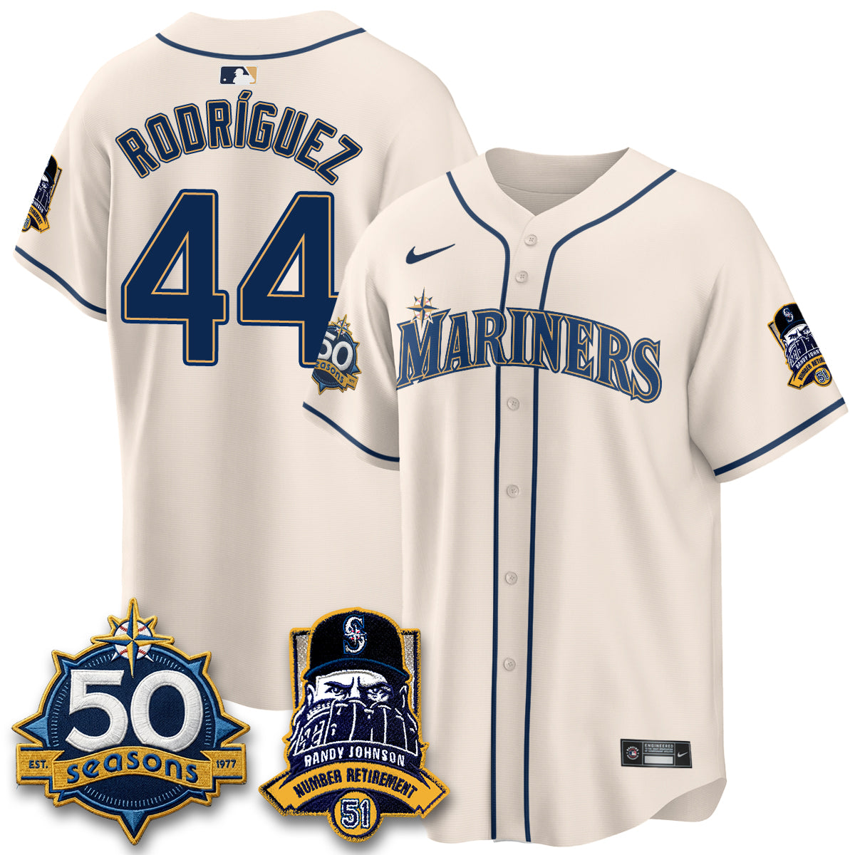 SEA Randy Johnson Vapor Limited Jersey V2- All Stitched-DTD