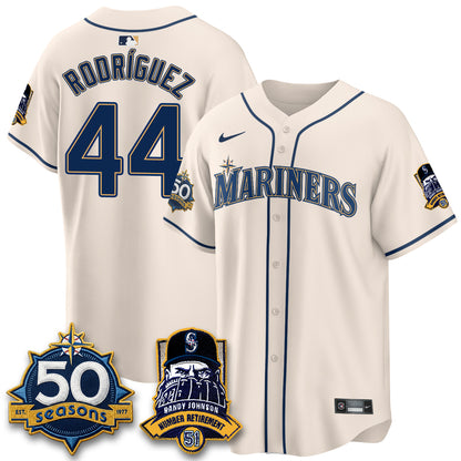 SEA Randy Johnson Vapor Limited Jersey V2- All Stitched-DTD