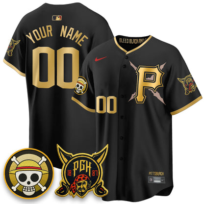 PIT 2026 City Connect x One Piece Vapor Limited Custom Jersey - All Stitched-DTD