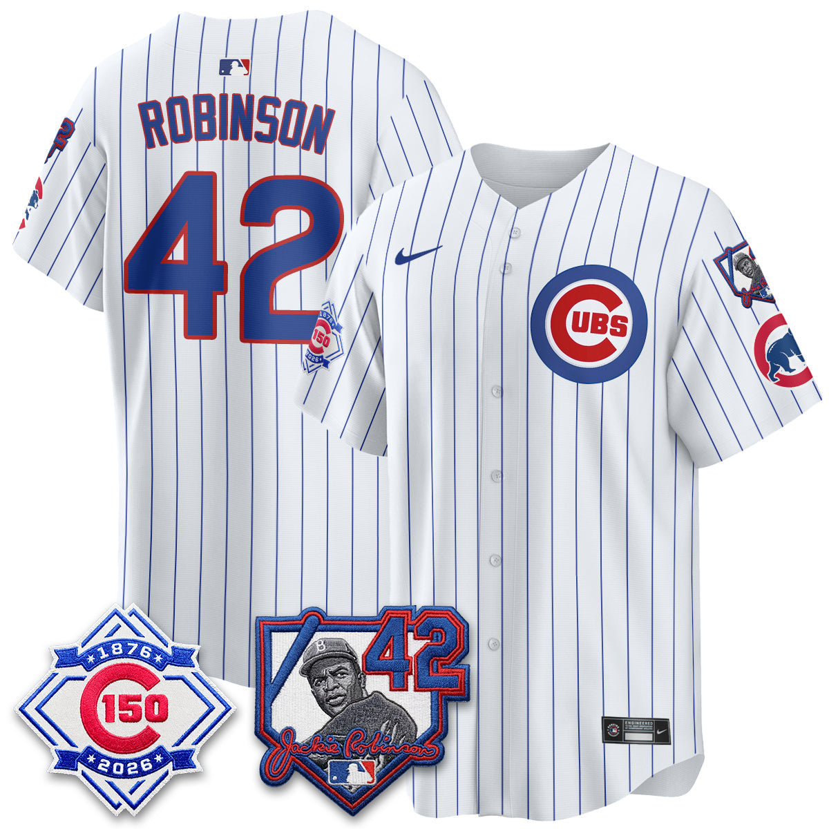 CHC 150th Anniversary & Jackie Robinson Day Patch Vapor Premier Limited Jersey - All Stitched-DTD