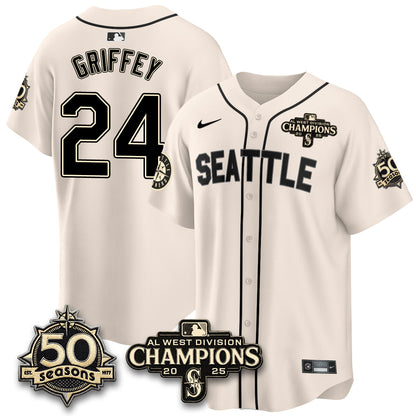 SEA Vapor Premier Limited Jersey - 50th Anniversary & AL West Division Champions - Steelheads Community Funds - All Stitched-DTD