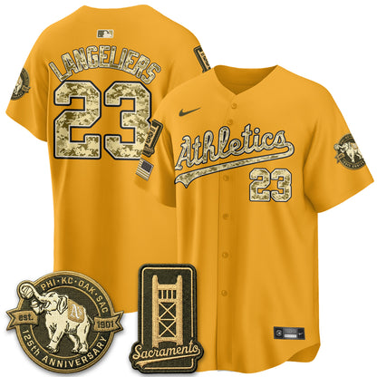 OAK Military Appreciation Game Day Jersey - Stitched-DTD