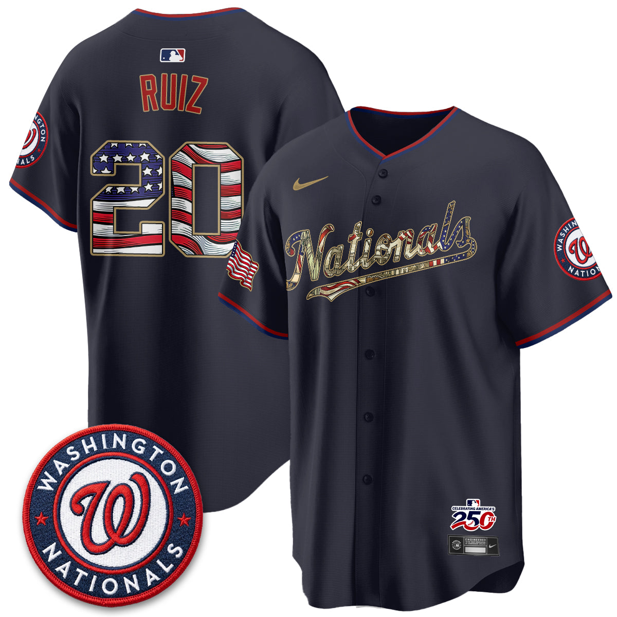 WSH 2026 Independence Day USA Vapor Jersey - Stitched-DTD