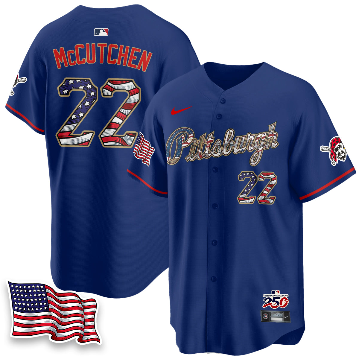 PIT 2026 Independence Day USA Vapor Limited Jersey - Stitched-DTD