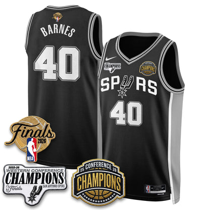 SAS 2026 NBA Western Conference Champions Vapor Jersey - Stitched-DTD
