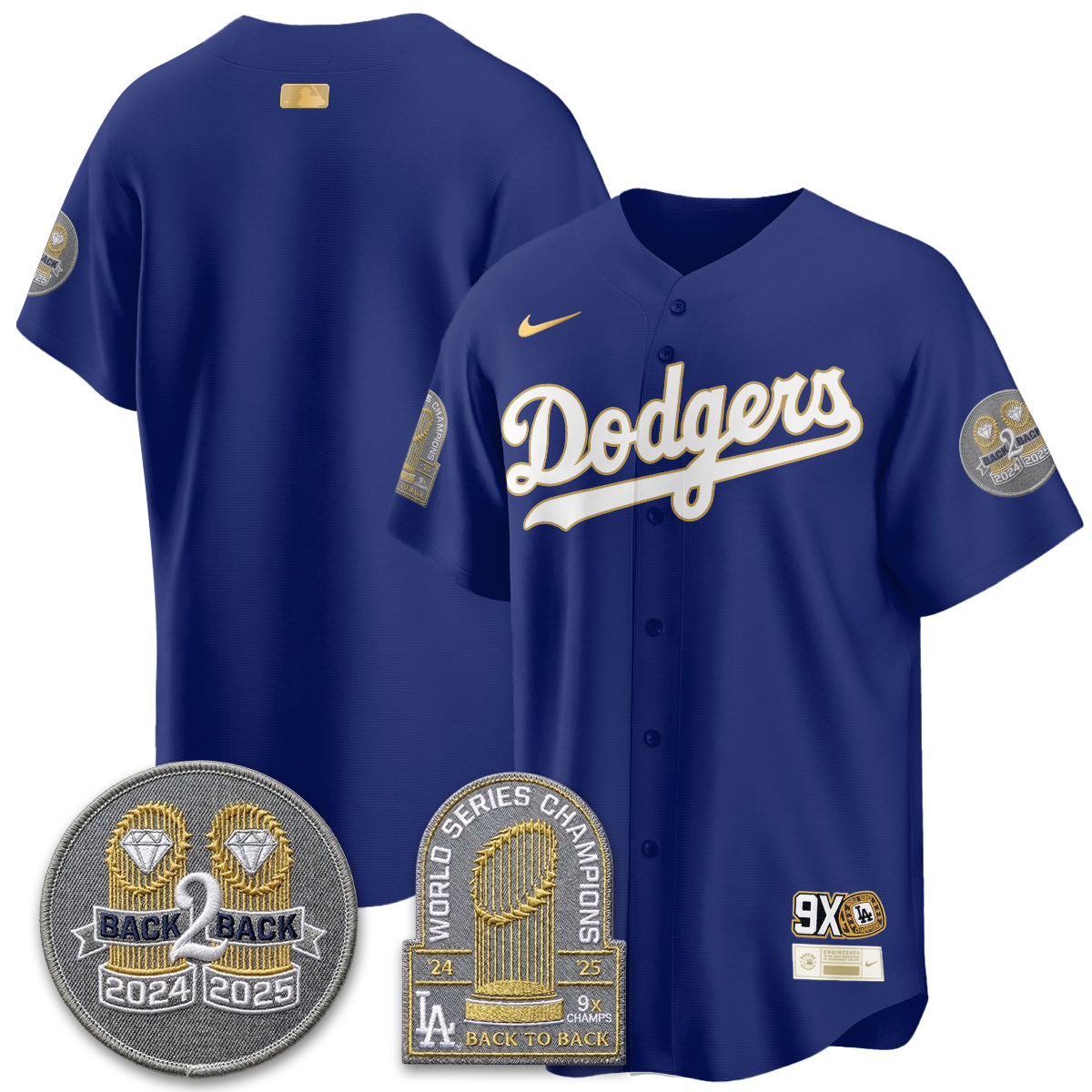 LAD Vapor Limited Jersey - Back to Back Champion - All Stitched-DTD