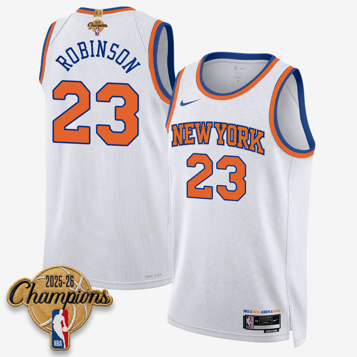 NYK 2026 Basketball Champions Vapor Jersey V2- Stitched-DTD