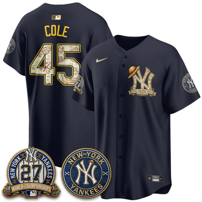 NYY x OP Japanese Cartoon Limited Jersey -  Stitched-DTD