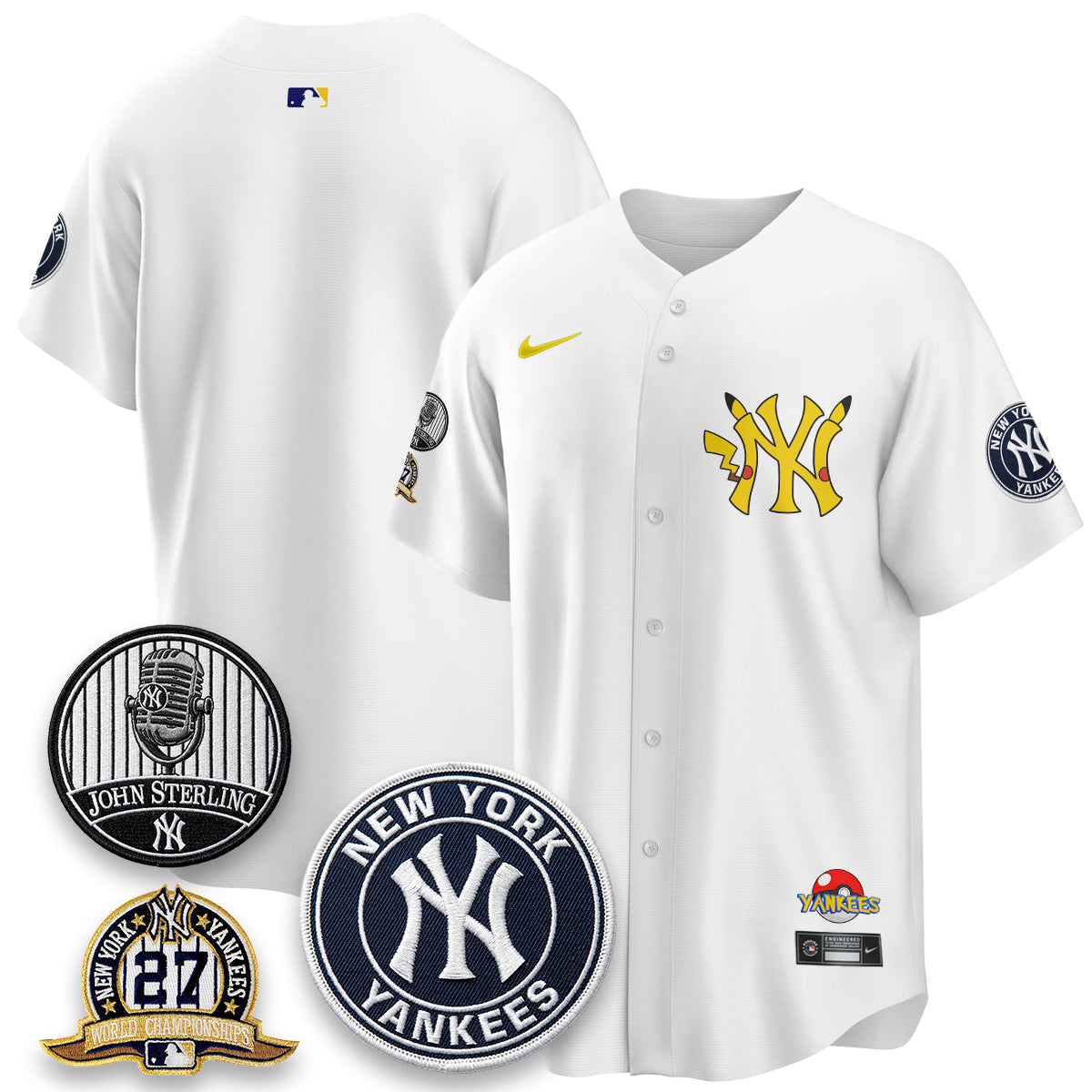 NYY x PKM Cartoon Limited Jersey -  Stitched-DTD